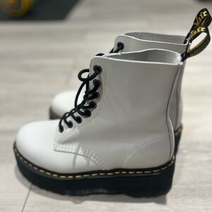 Dr. Martens White Combat Boots size 9